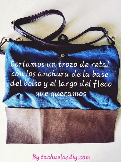 Recicla y renueva un bolso viejo con flecos y retales de polipiel DIY Recicla y renueva un bolso viejo con flecos y retales de polipiel DIY