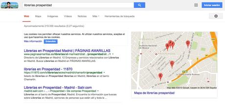 Vista de tu negocio en Google MyBusiness