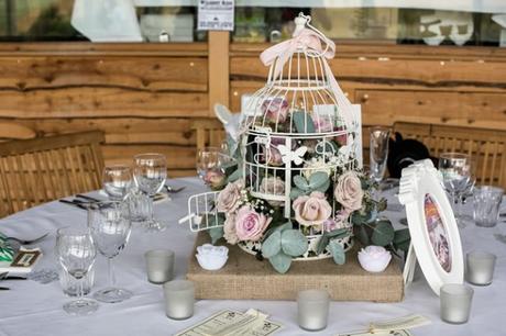 Detalles de boda para mesas vintage