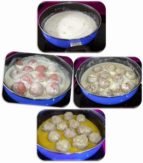 Huevos escoceses fusión Egipto en salsa de almendras