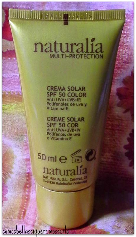 Crema facial Multi-Protection Sun Defense SPF50 de Naturalia