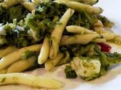 Macarrones brócoli gambas Maccheroncini broccoli gamberi