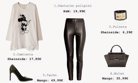 Looks con un pantalón de polipiel Looks con un pantalón de polipiel