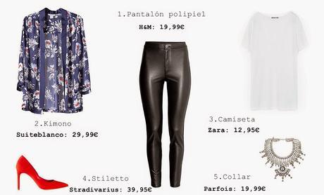 Looks con un pantalón de polipiel Looks con un pantalón de polipiel