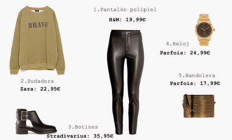 Looks con un pantalón de polipiel Looks con un pantalón de polipiel