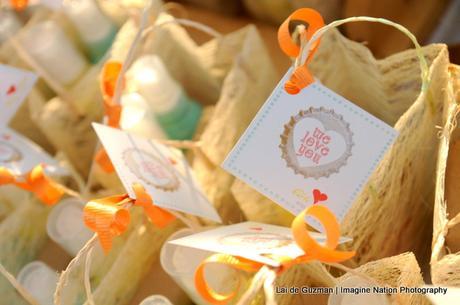 Detalles para invitados para una boda al aire libre Goodie bag guests wedding
