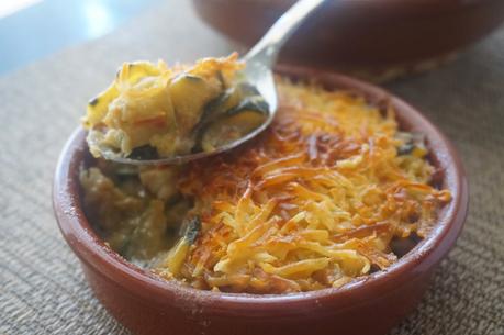 Pastel de bacalao y calabacín