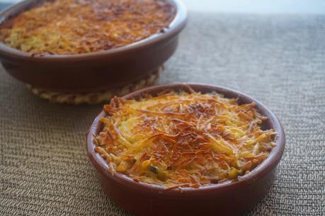 Pastel de bacalao y calabacín
