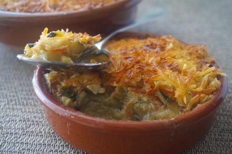 Pastel de bacalao y calabacín