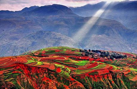 Dongchuan Red Land in Yunnan China