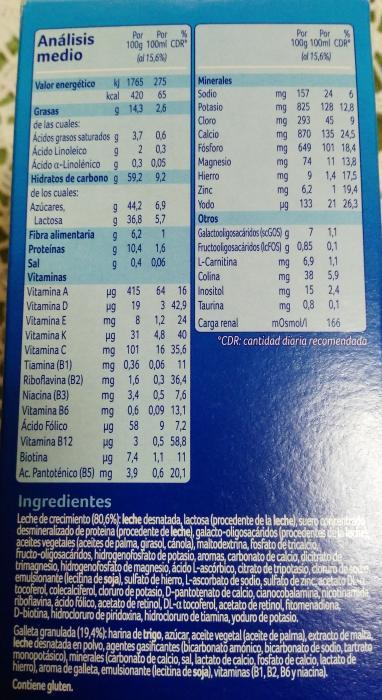 Sello de calidad: Almirón 3 crecimiento con cereales