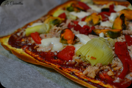 Masa de pizza que no engorda para dietas