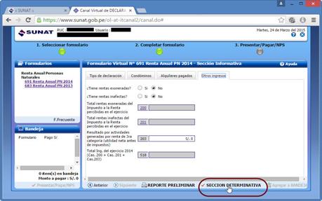 Presenta tu declaración del impuesto a la renta 2014 (tutorial paso a paso)