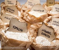 Tipos de harina y características Tipos y características de la harina, de Burruezo congelados