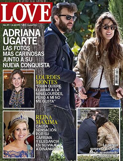 Adriana Ugarte en la portada de la revista Love