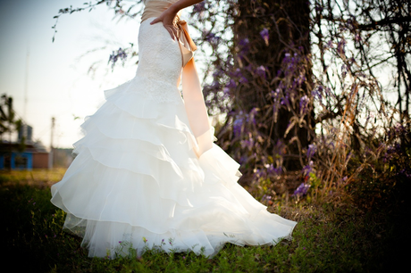 Vestido de novia voluminosa