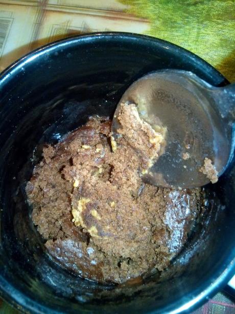 Mug Cake de crema de cacahuete