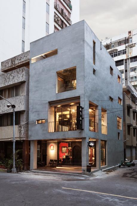 QPOT Hair Salon, un salón de belleza y residencia en Taiwán con un estilo muy singular