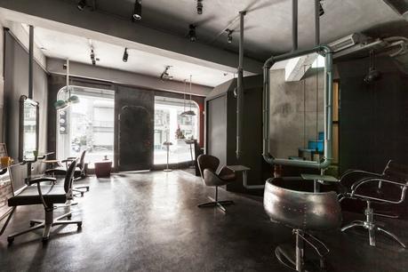 QPOT Hair Salon, un salón de belleza y residencia en Taiwán con un estilo muy singular
