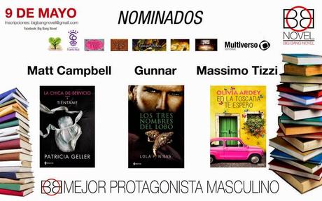 Nominada Mejor Protagonista Masculino Premios Big Bang Novel