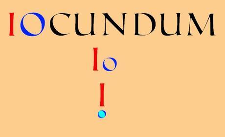 La palabra latina iocundum y el signo de admiración