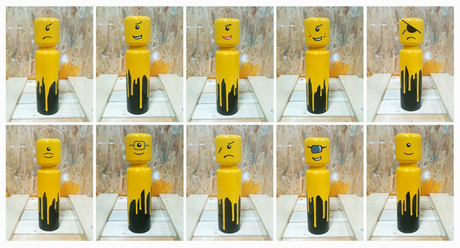 A todos los tontos nos da por algo y a éste le dio por pintar bolardos. le cyklop arte urbano diferente original