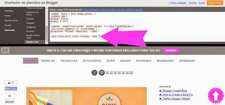 Tutorial Blogger: Cómo ocultar los Títulos de las entradas en todo el blog