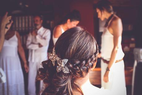 peinado novia con trenza