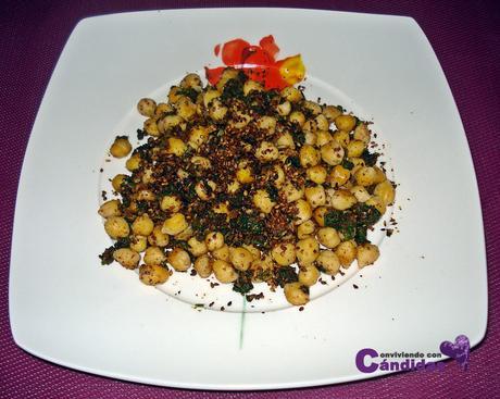 Garbanzos con espinacas, mmm… riquísimos! Garbanzos con espinacas, mmm… riquísimos!