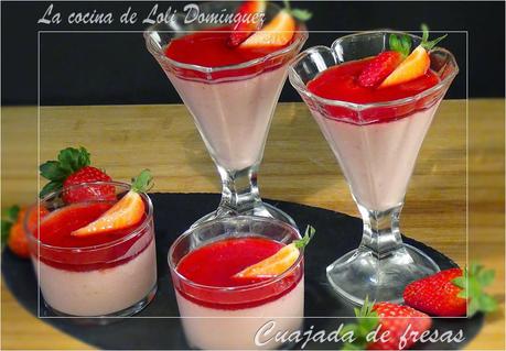 Cuajada de fresas