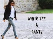 White tee+Pants