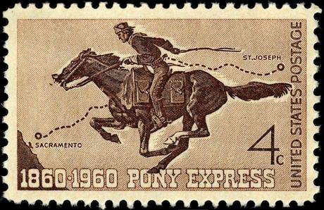 Pony_Express_centennial_stamp_4c_1960_issue