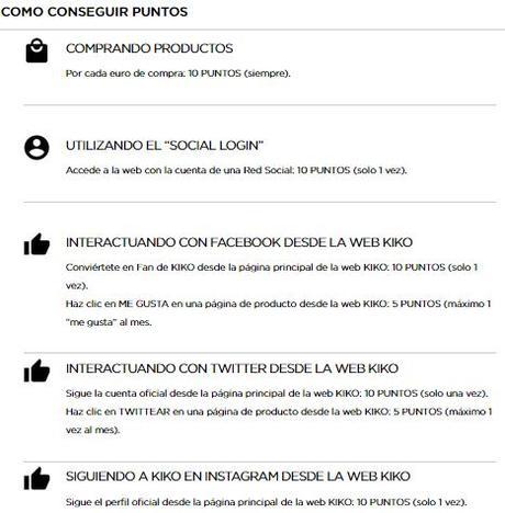 Tarjeta de puntos Kiko Rewards Tarjeta de puntos Kiko Rewards