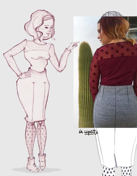 [LUCKY LOOK] Polka dots & Perfecto