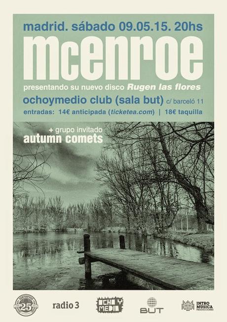 McEnroe ultima su disco y estará con Autumn Comets en Ochoymedio