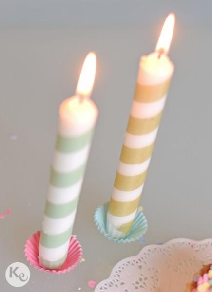 DIY. Gigant birthday candles