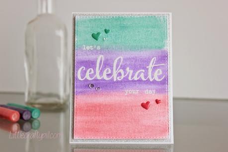 Quick and easy card with Gelatos