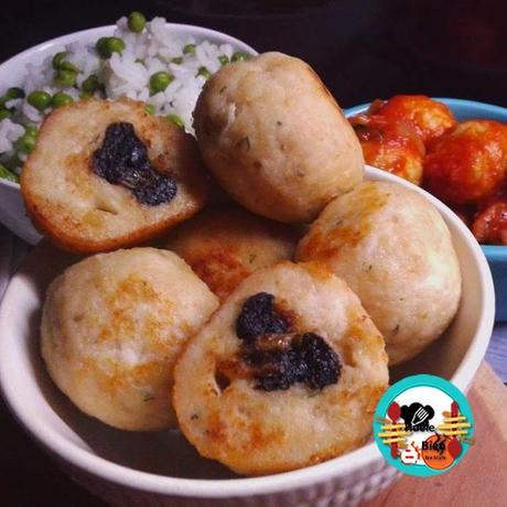 Albóndigas de pollo rellenas de ciruelas