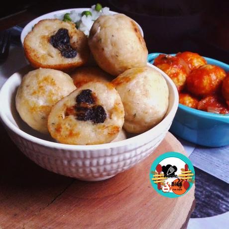 Albóndigas de pollo rellenas de ciruelas