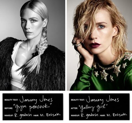 January Jones sufre seis transformaciones para Violet Grey