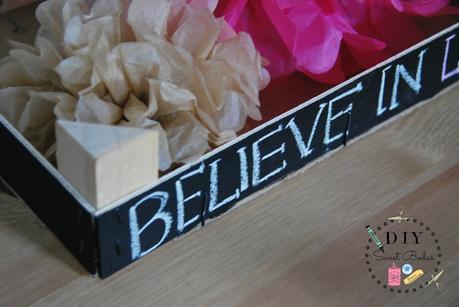 DIY: Caja de fresas con Chalkboard paint DIY: Caja de fresas con Chalkboard paint
