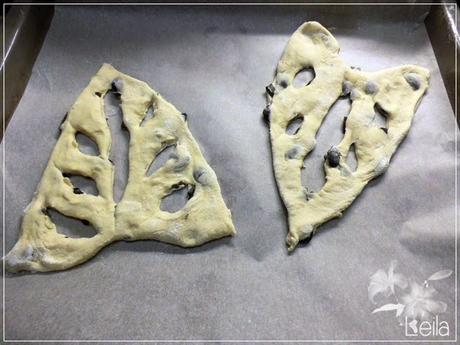 Fougasse de aceitunas negras