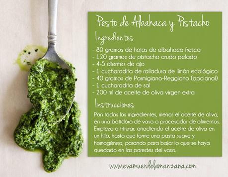 Receta: Pesto de Albahaca y Pistacho