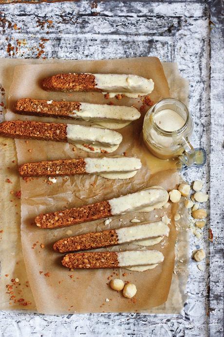 Biscotti de Macadamia y Chocolate Blanco