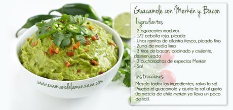 Guacamole con Merkén y Bacon