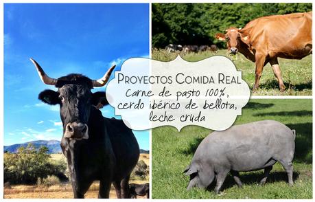Proyectos Comida Real: carne de pasto, leche cruda