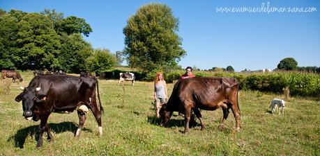 Antonio me explica el manejo del ganado en el campo