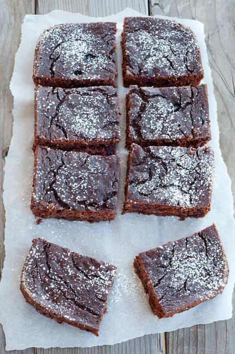 Receta de brownies de cereza sin gluten, sin azúcar