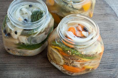 Receta arenques marinados suecos