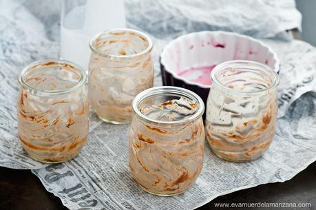 Postre cremoso de cacao